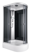 Душевая кабина AQUAPULSE 4006M L grey black, 120*80*220 (левая, с/п)